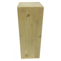 Block treated wooden base 3.5"x3.5"x10" for Powertex sculpture