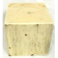 Base en bloc de bois 3.5"x3.5"x3.5" pour statue en Powertex