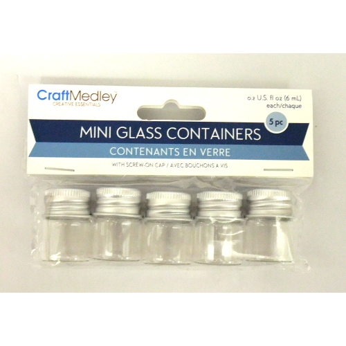 Craft Medley Glass Containers - Set of 4