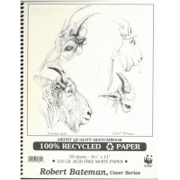 Recycled sketch book 110 lbs (50 sheets) Robert Bateman