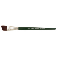 Ruby Satin Angulaire Manche court Silver Brush