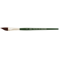 Ruby Satin Dagger Striper Short Handle Silver Brush