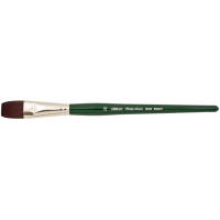 Ruby Satin Bright Short Handle Silver Brush