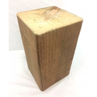 Block treated wooden base 3.5"x3.5"x5" for Powertex sculpture