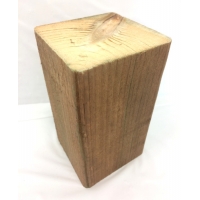 Base en bloc de bois 3.5"x3.5"x5" pour statuette en Powertex