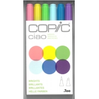 Copic Ciao markers Brights colours (set of 6)