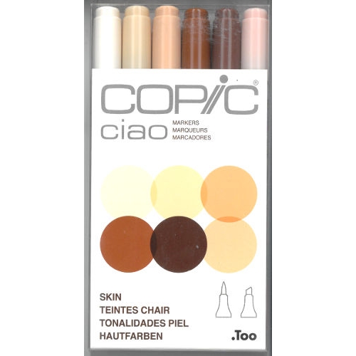 Copic Ciao Skin Tone Set Of 6 - Alcohol Markers