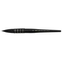 Silver Atelier Squirrel Quill Round Short Handle 5025S Silver Brush