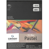 Canson Mi-Teintes Pastel Blanc 9X12 (16 feuilles)