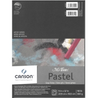 Canson Mi-Teintes Pastel Ton de gris 9X12 (24 feuilles)