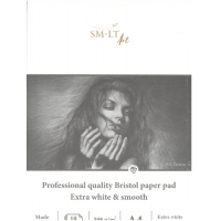 Professional quality Bristol paper pad 308g A4 (10 sheets)