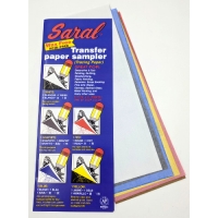 Papier transfert 5 feuilles colorées 8.5x11 Sans acide et sans cire Saral