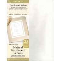 Natural Translucent Vellum 8.5" x 11" 30lb 25 sheets Strathmore