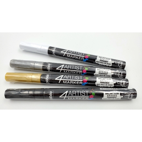 Marqueur peinture 4 mm - Pébéo - Or précieux - Acrylic Marker - Peinture  multi-supports