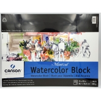 Watercolor block 15"x20" Canson Montval 12 sheets 140lbs