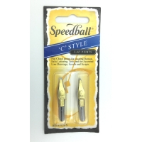 Speedball pen Sketching flat chisel points C-2, C-3