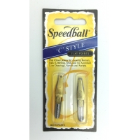 Speedball pen Sketching flat chisel points C-0, C-1