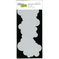 Stencil Slimline Clouds 4"x9" TCW2308