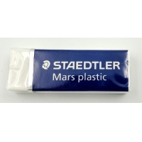 Pacific Arc White Plastic Eraser