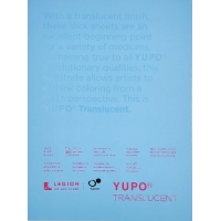 Feuilles papier yupo translucide 104lb 9"x12" (15)