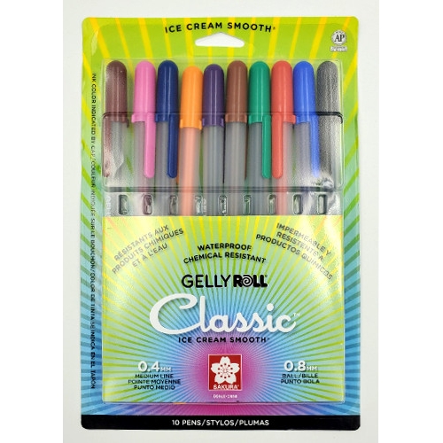 Crayons stylos d'encre d'archival ens. couleur (6) no.005 Pigma