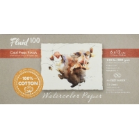 Fluid 100 Coldpress Watercolour Block 6"x12"