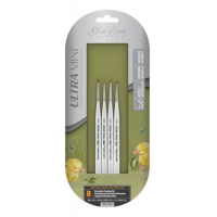 Ultra mini art brushes (set of 4) Silver Brush
