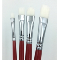 Oval / Langue de chat Scrubber Silver Brush