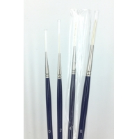 Script Liner Bristlon Silver Brush Long handle