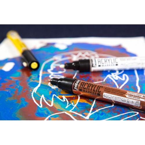 Marqueur peinture 0,7 mm - Pébéo - Or précieux - Acrylic Marker - Peinture  multi-supports