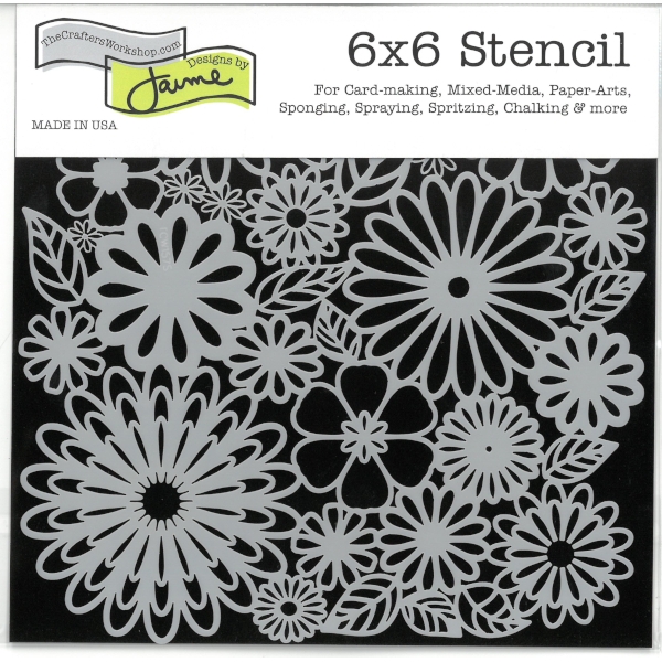 Paper Rose - 6 x 6 Stencils - Floral Borders