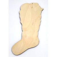 Christmas stocking wood