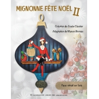 Mignonne fête Noël II-MB Vitrail (French)