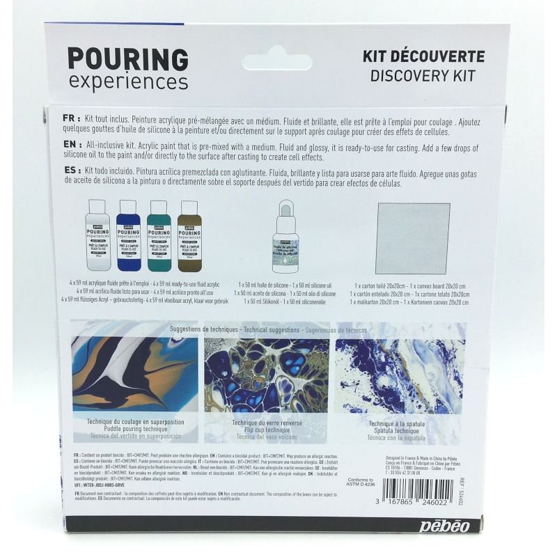 Pebeo : Pouring Experiences : Acrylic Paint Sets - Acrylic Sets