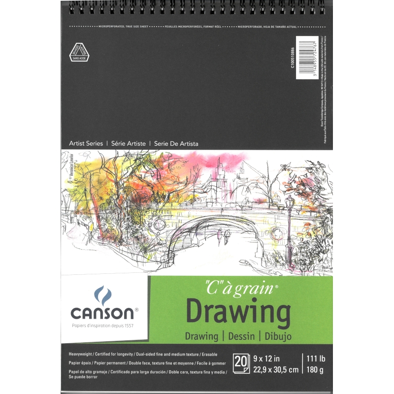 Canson Universal Sketch Book 9X12-100 Sheets