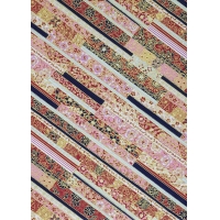 Chiyogami 565C 19 1/2"x26- Floral lines