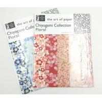 Papier Chiyogami motifs florales 8 1/2"x11" (2 choix de couleurs)