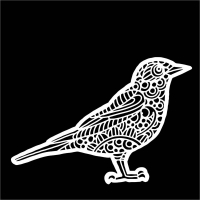 Stencil American Robin 6"x6" TCW978s