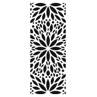 Stencil Slimline Petal Display 4"x9" TCW2339