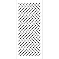 Stencil Slimline Diamond Plate 4"x9" TCW2340