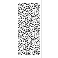 Stencil Slimline Random Bubbles 4"x9" TCW2341