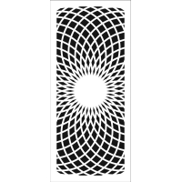 Pochoir allongé Circular Rings 4"x9" TCW2342