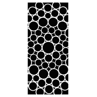 Stencil Slimline Bubbled Circles 4"x9" TCW2331