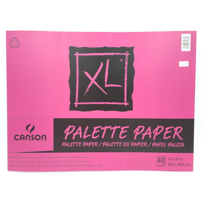 Canson XL Disposable Palette Paper 12x16, 40 Sheets