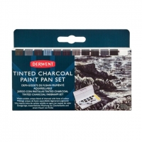 Tinted charcoal paint pan set Derwent