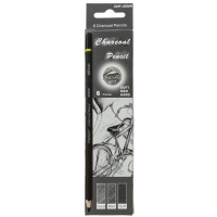Charcoal Pencil Set (2 each soft, medium & hard) Pacific arc