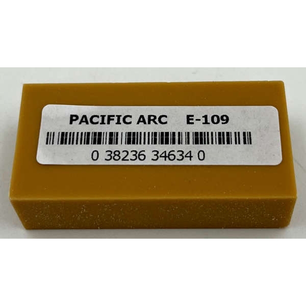 Pacific Arc White Plastic Eraser