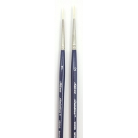 Monogram Liner Bristlon Silver Brush manche court