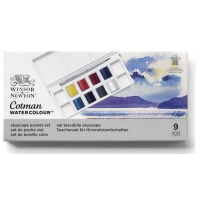 Watercolor Cotman Skyscape pocket set (9 half pans) Winsor & Newton