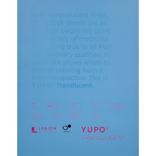 Yupo Watercolor Paper Pad, 11 x 14